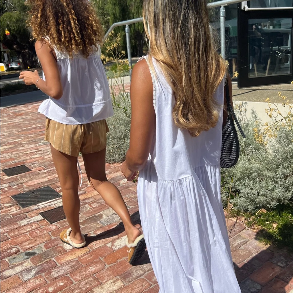 Laneway White Sleeveless Maxi Dress — image 2 of 4